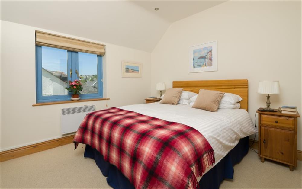 The comfortable master bedroom. at 8 The Malt in Kingsbridge