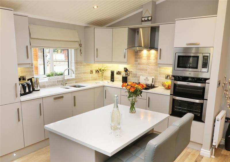 This is the kitchen at 8 Waterside Wood, White Cross Bay near Troutbeck Bridge