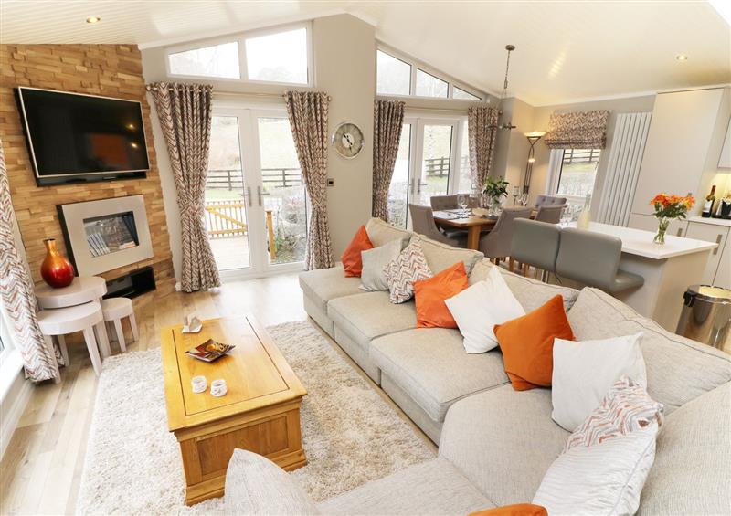 This is the living room at 8 Waterside Wood, White Cross Bay near Troutbeck Bridge