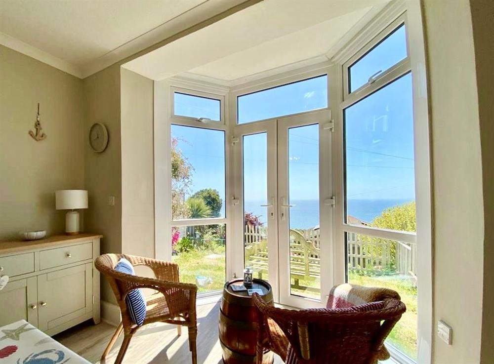83 Gills Cliff Road, Ventnor; Dining room, morning coffee views  at 83 Gills Cliff Road, Isle of Wight
