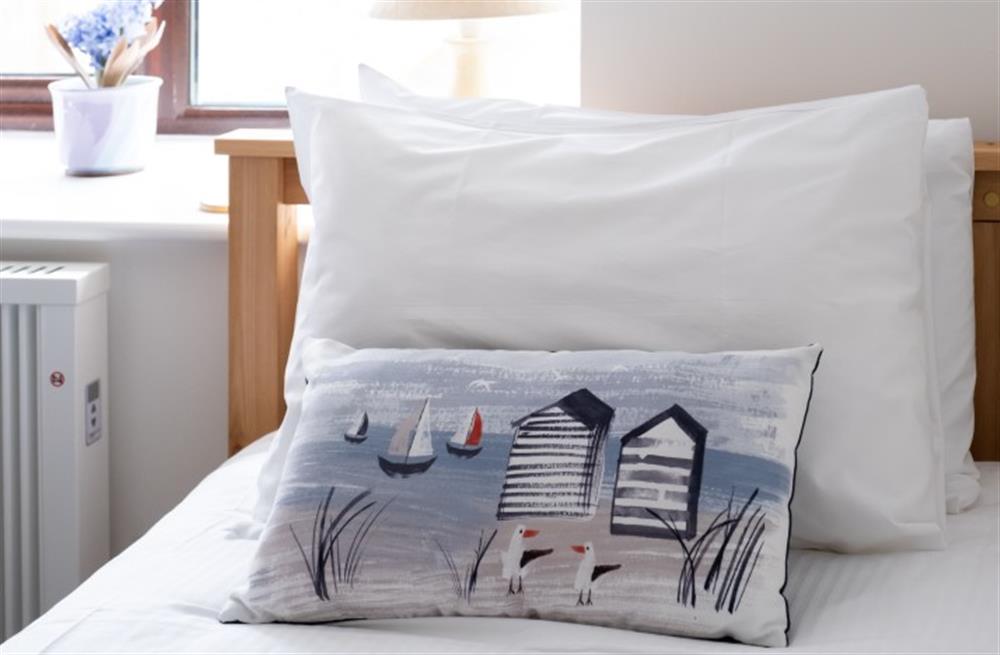 New cushions add a touch of the seaside.