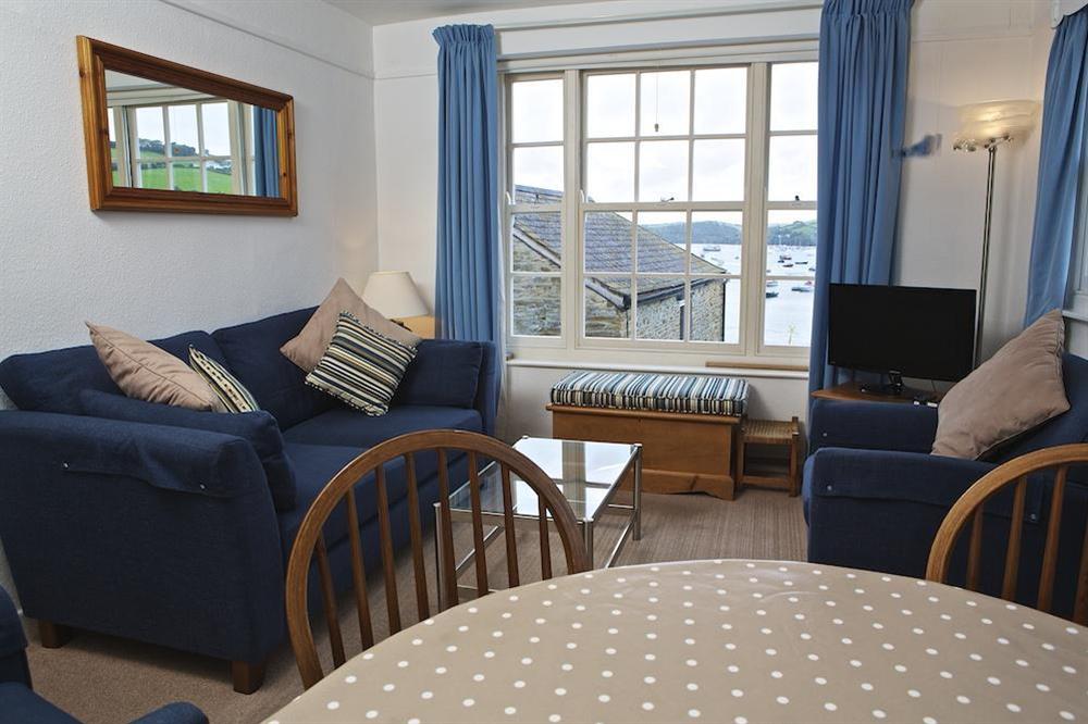 Lounge and dining room with lovely estuary views at 8b Fore Street in , Salcombe