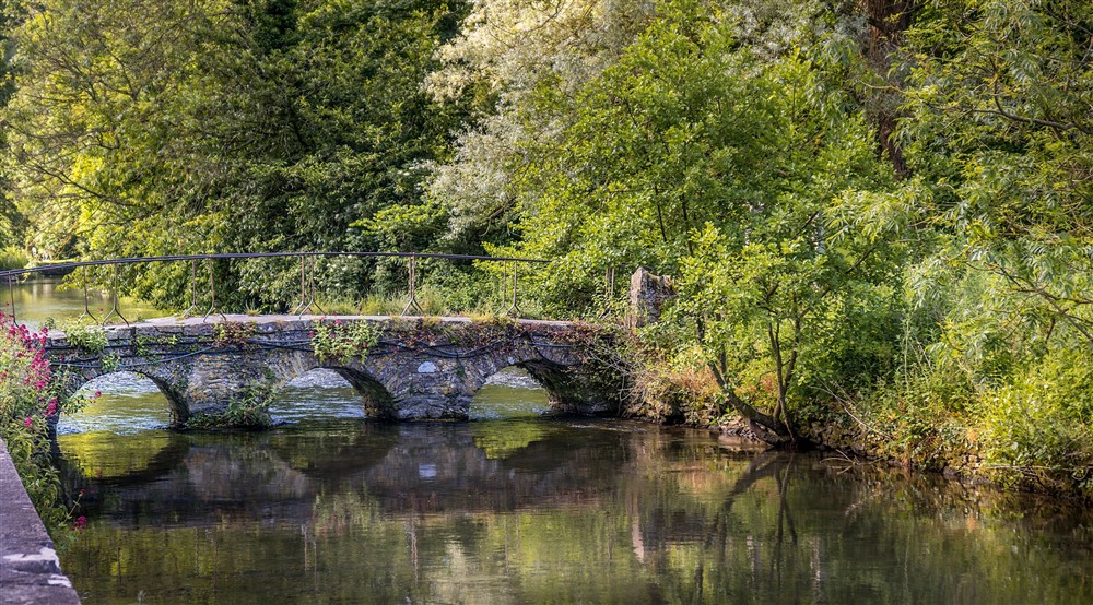 A bridge in Bibury, near 9 Arlington Row, Gloucestershire at 9 Arlington Row in Cirencester, Gloucestershire