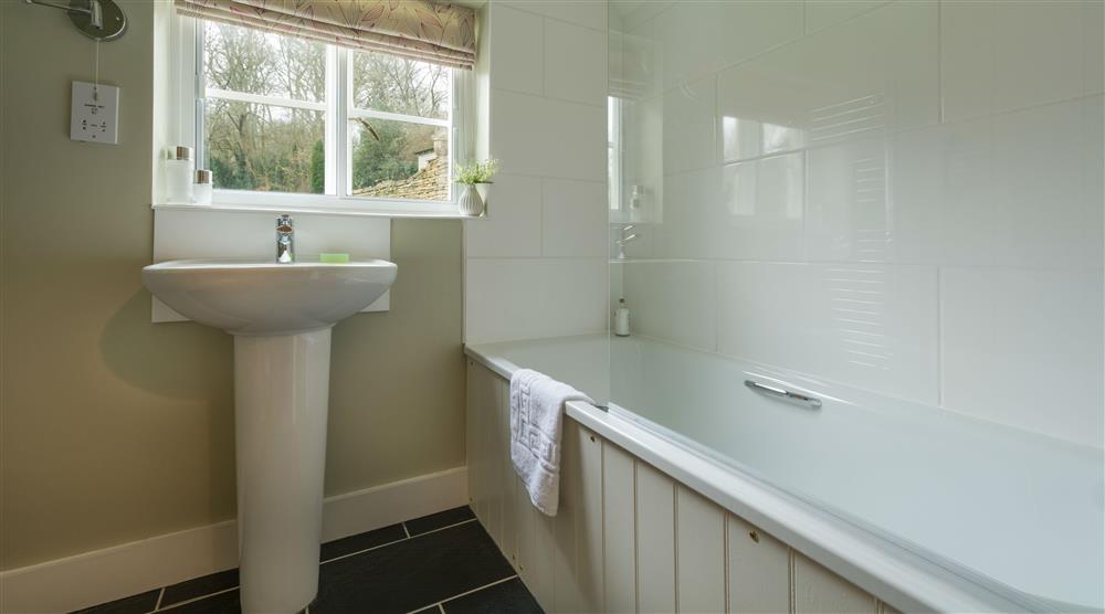 The bathroom at 9 Arlington Row in Cirencester, Gloucestershire