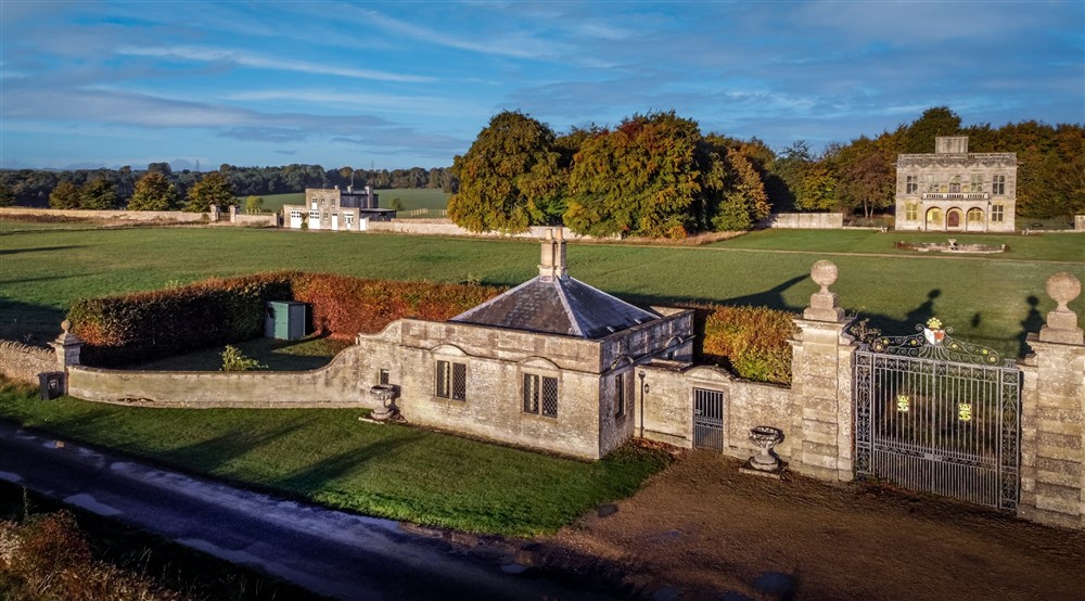The exterior of Deer Park Lodge, Gloucestershire at 9 Arlington Row in Cirencester, Gloucestershire