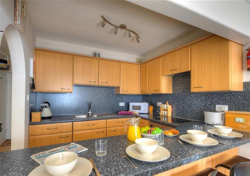 This is the kitchen at 9 Bay View Court, Lyme Regis