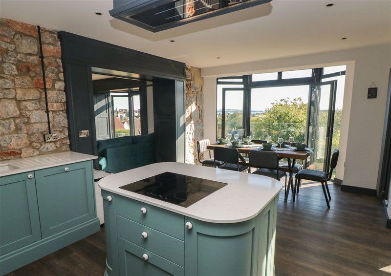 This is the kitchen at 9 Brython Place, Tenby