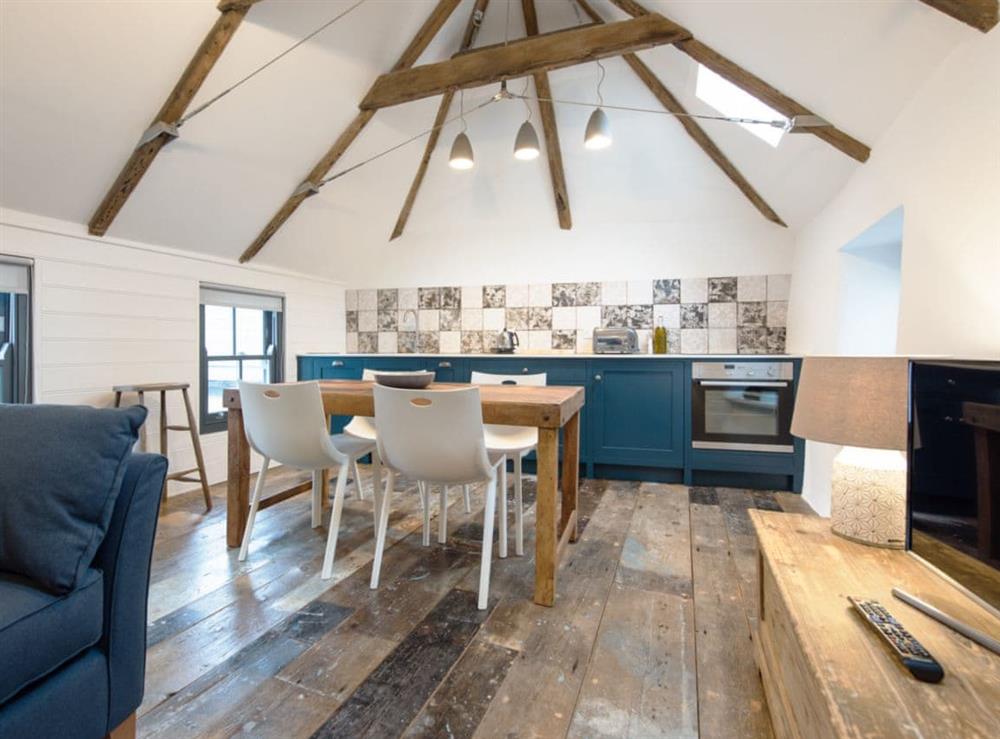 Characterful kitchen/ dining area at 9 Chapel Street in Mousehole, near Penzance, Cornwall