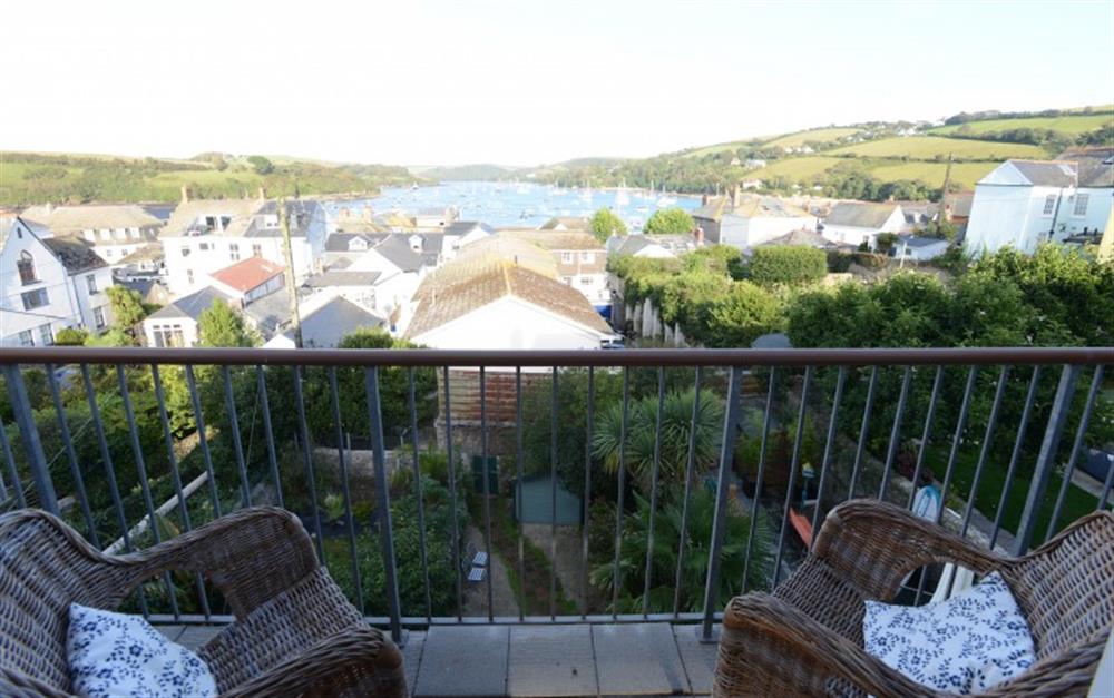 The view from one of the balconies at 9 Courtenay Street in Salcombe