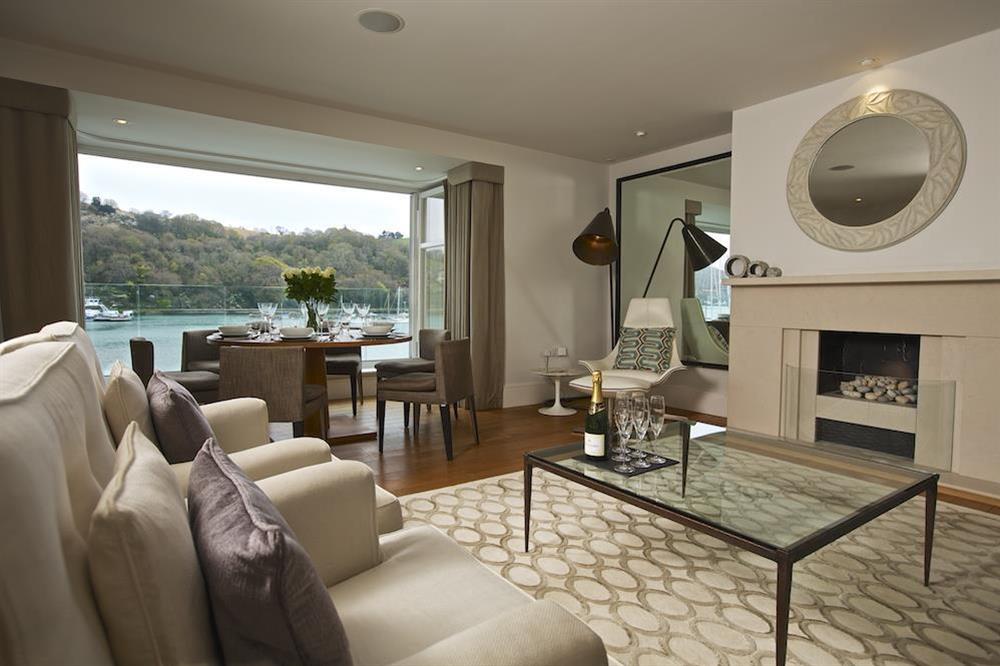 Superb spacious lounge with magnificent views at 9 Dart Marina in , Dart Marina