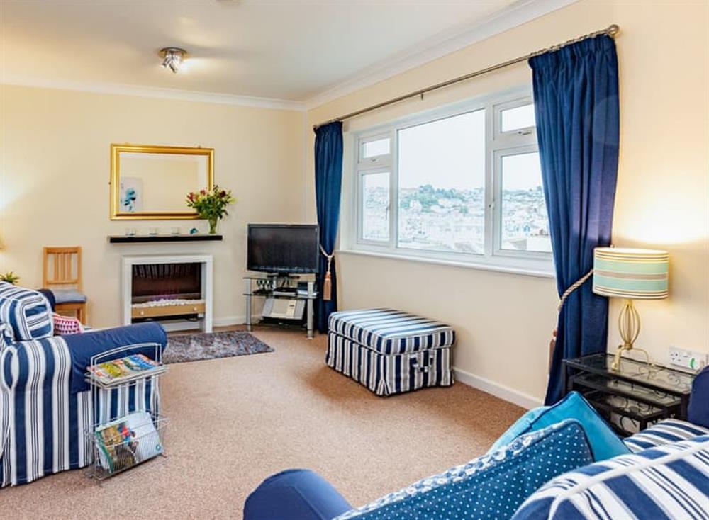 Cosy living space at 9 Dolphin Court in Brixham, South Devon