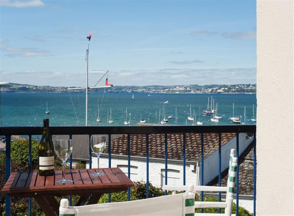 View from communal walkway at 9 Dolphin Court in Brixham, South Devon