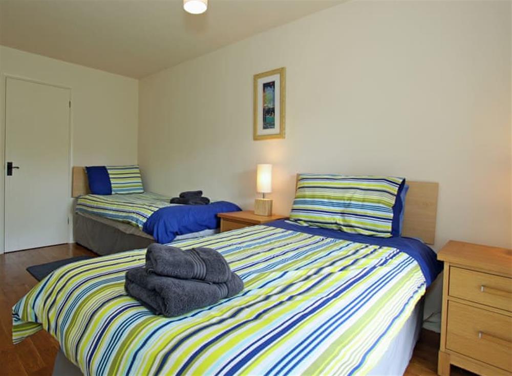 Twin bedroom at 9 Glendorgal in , Newquay