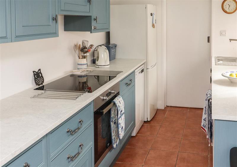 This is the kitchen at 9 Harefield Cottages, Lympstone