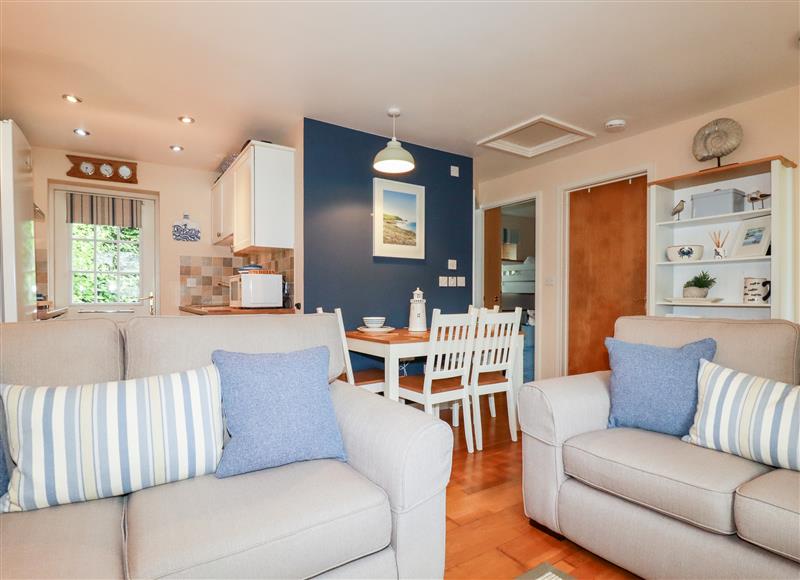 Relax in the living area at 9 Inny Vale Holiday Village, Davidstow near Camelford