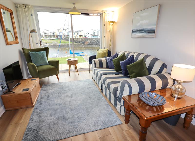 Enjoy the living room at 9 Oakley Wharf, Porthmadog