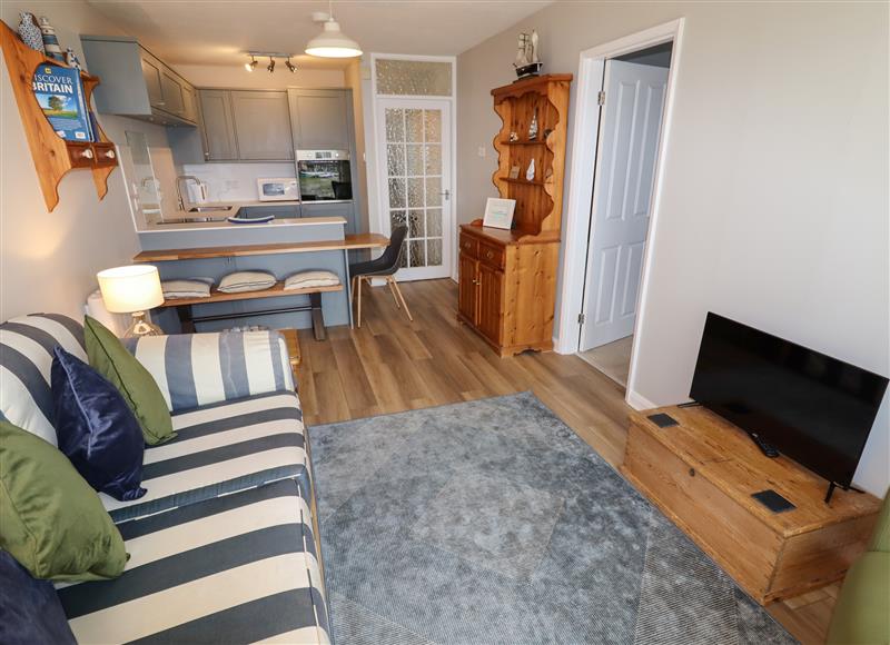 Relax in the living area at 9 Oakley Wharf, Porthmadog