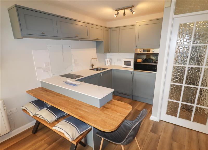 This is the kitchen at 9 Oakley Wharf, Porthmadog