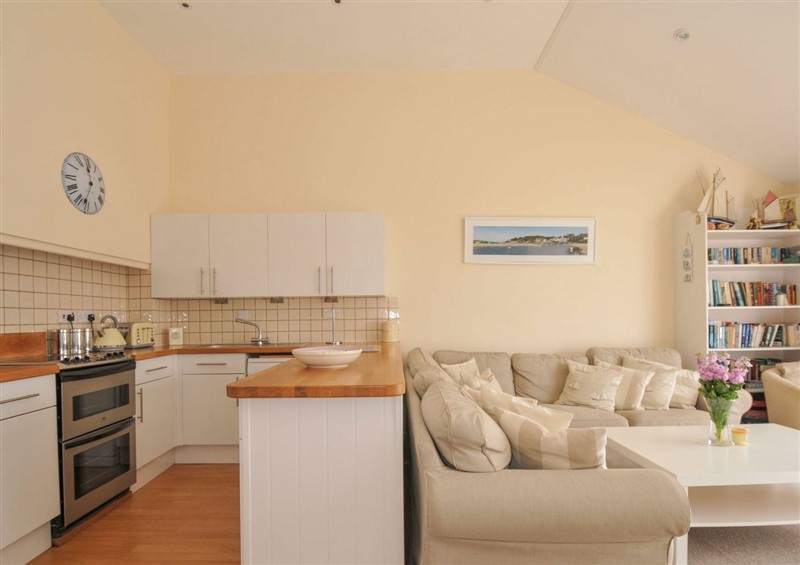 This is the living room at 9 Slipway Cottages, Rock