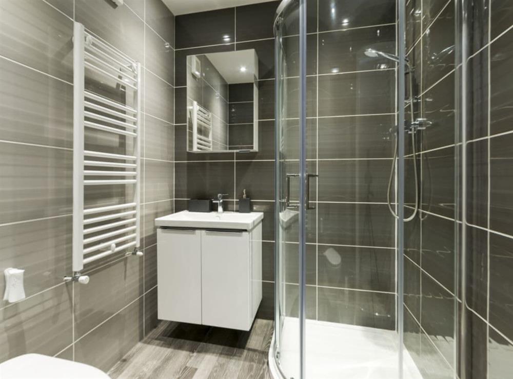 En-suite shower room at A Stones Throw in Whitby, North Yorkshire