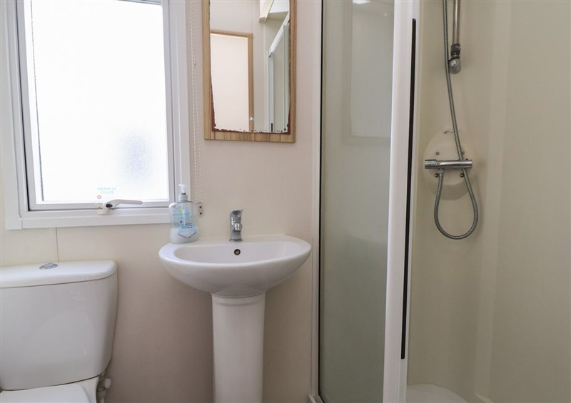 This is the bathroom at A5 Static Caravan, Kinmel Bay