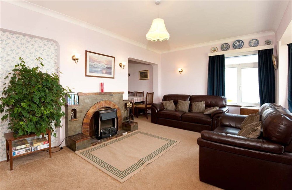 Living area at Aalsmeer in Widemouth Bay, Cornwall