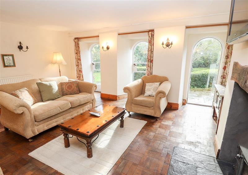 The living area at Abbey Cottage, Denbigh