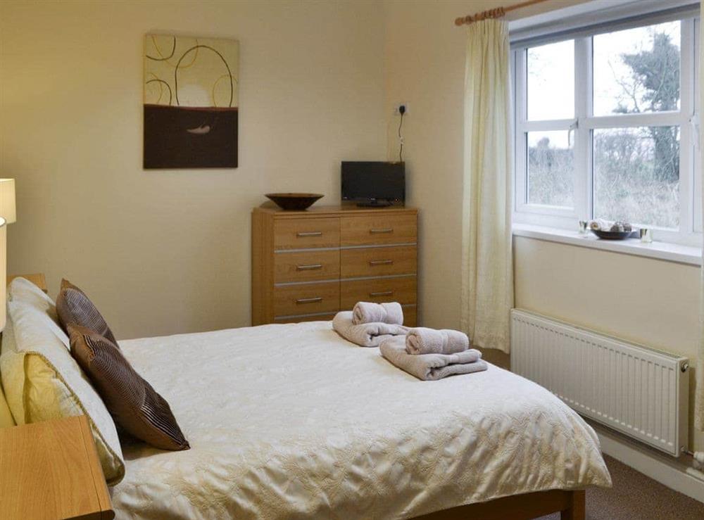 Peaceful double bedroom at Abbey Cottage in Longhirst, near Morpeth, Northumberland