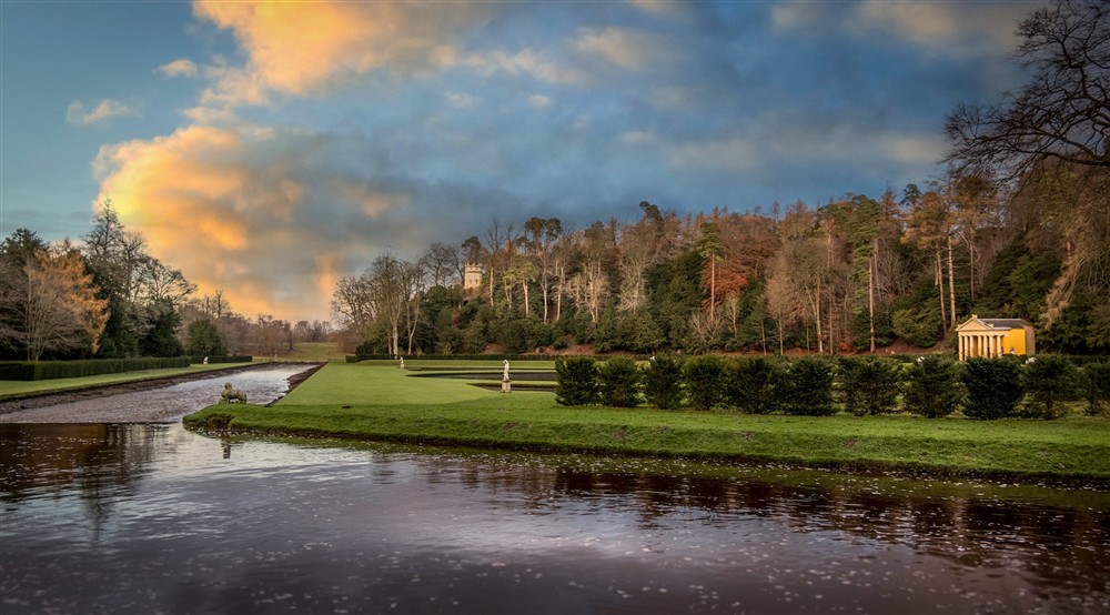 Fountains Abbey and Studley Royal Water Garden, Yorkshire at Abbey Cottage in Nr Ripon, North Yorkshire