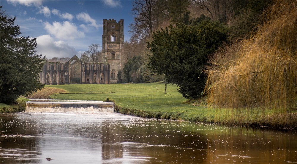 Fountains Abbey, Yorkshire at Abbey Cottage in Nr Ripon, North Yorkshire