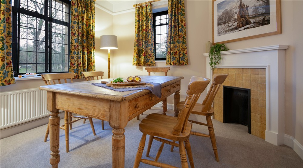 The dining room at Abbey Cottage in Nr Ripon, North Yorkshire
