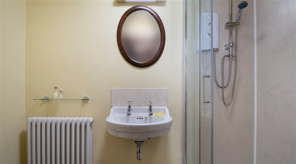 The shower room at Abbey Stores in Ripon, North Yorkshire