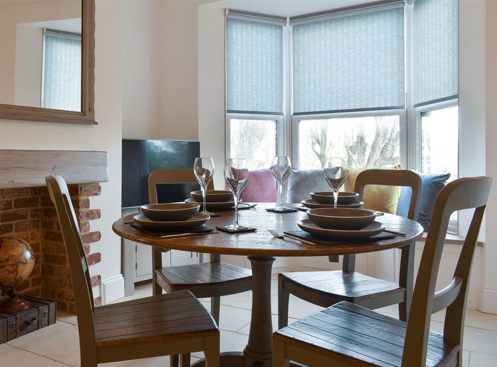 Light and airy dining space at Abbey View in Whitby, Yorkshire, North Yorkshire