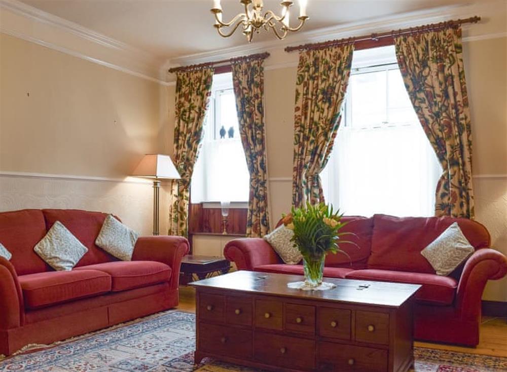 Spacious living area at Abbie House in St Monans, Fife