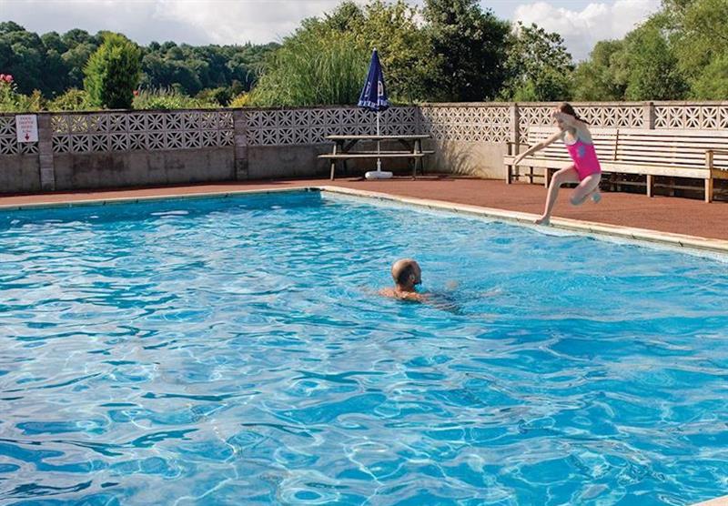 Outdoor pool at Abbots Salford Park in Abbot’s Salford, Nr Evesham