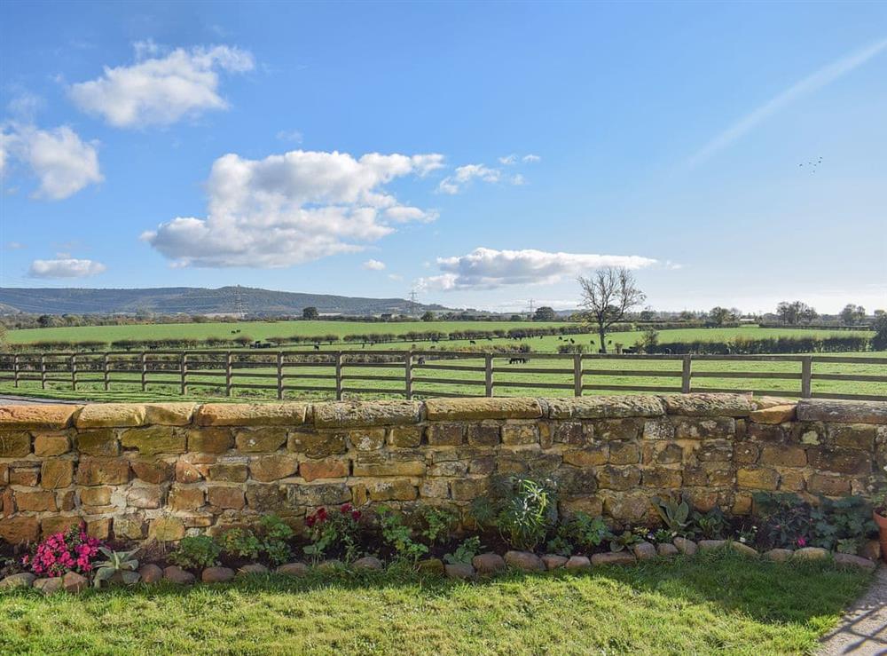 Wonderful widespread views over the surrounding countryside at Abbotts Close Cottage in Sutton-under-Whitestonecliffe, near Thirsk, North Yorkshire