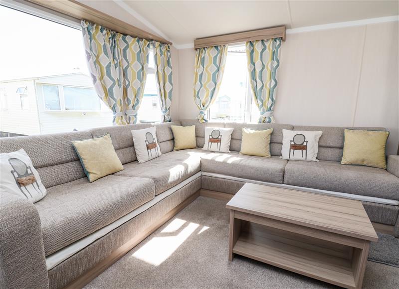 The living room at ABCVan, Towyn