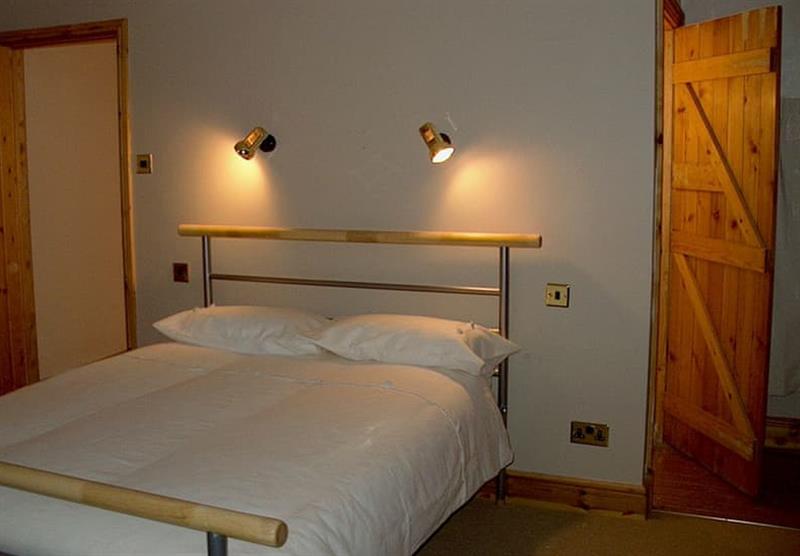 The double bedroom in the Granary Cottage at Aberdwylan Holiday Park in Carmarthenshire, South Wales