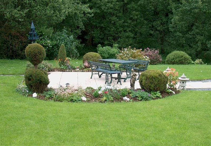 The gardens at Aberdwylan Holiday Park in Carmarthenshire, South Wales