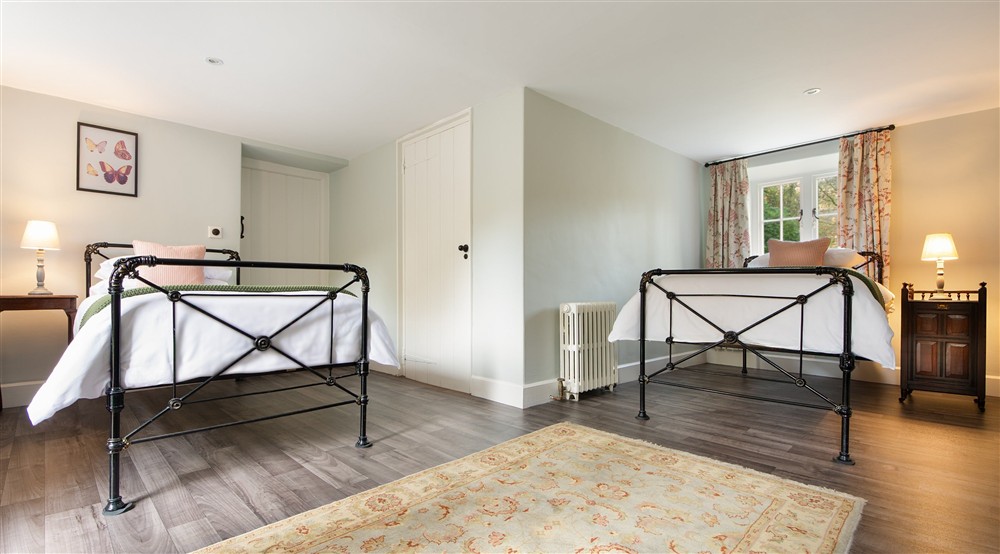 The twin bedroom on the ground floor of Abermydyr, Ceredigion at Abermydyr in Aberaeron, Ceredigion
