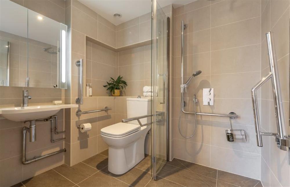 Ground floor: Fully assessible wet room at Able Stables, East Rudham near Kings Lynn