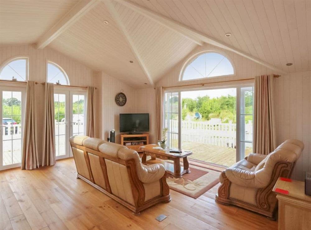 Living area at Acacia Lodge in Mercia Marina, Willington, Derbyshire