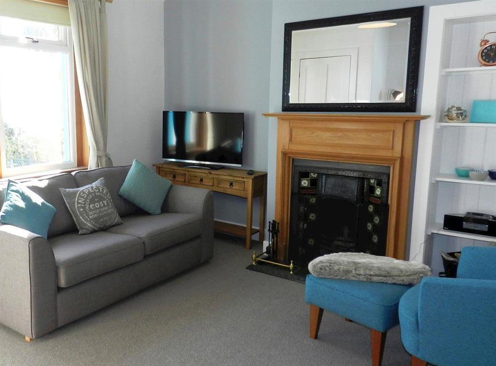 Living room at Ach-na-Mara in Whiting Bay, Isle of Arran, Scotland
