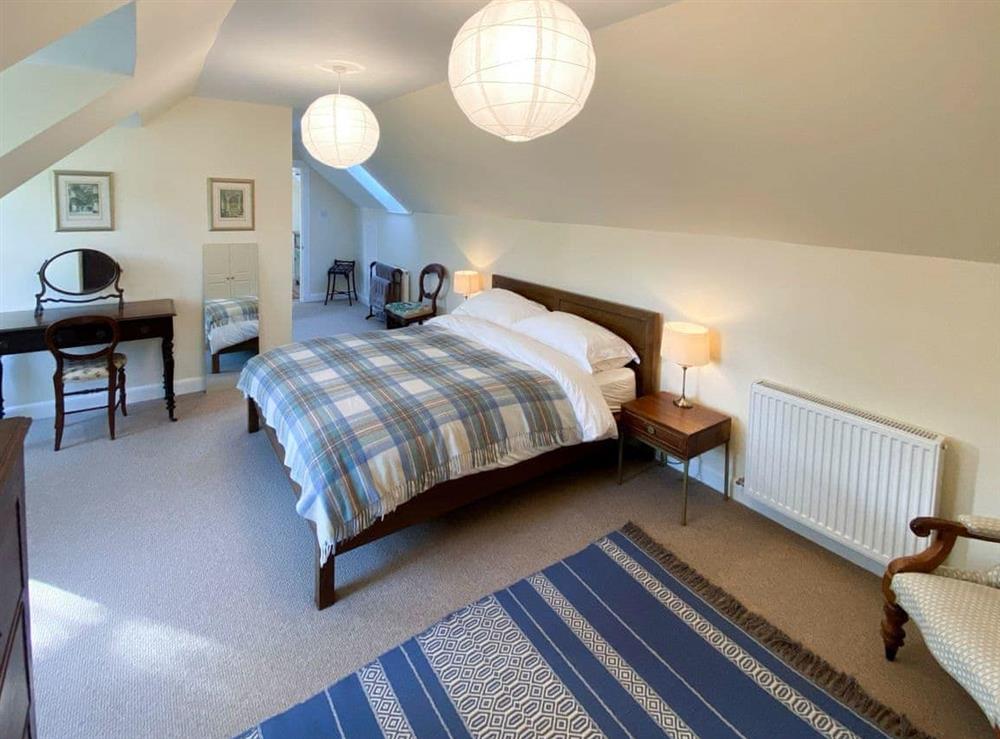 Double bedroom at Achara Farm in Appin, near Glencoe, Argyll
