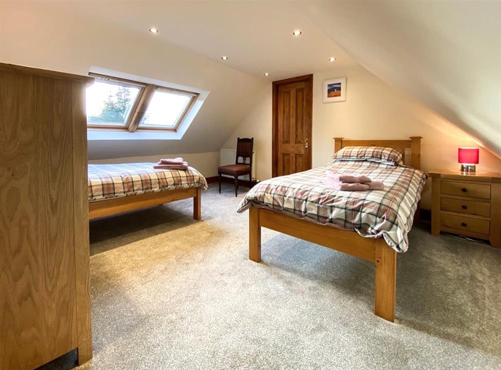 Twin bedroom at Achluachrach Cottage in Roy Bridge, Inverness-Shire