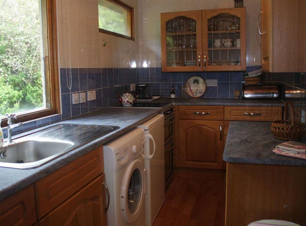 Kitchen at Achnacarry Cottage in Lonemore, near Dornoch, Sutherland