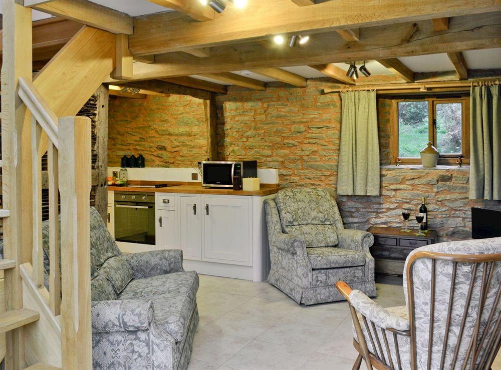 Open plan living/dining room/kitchen (photo 2) at Acorn Cottage in Bircher Common, near Leominster, Herefordshire