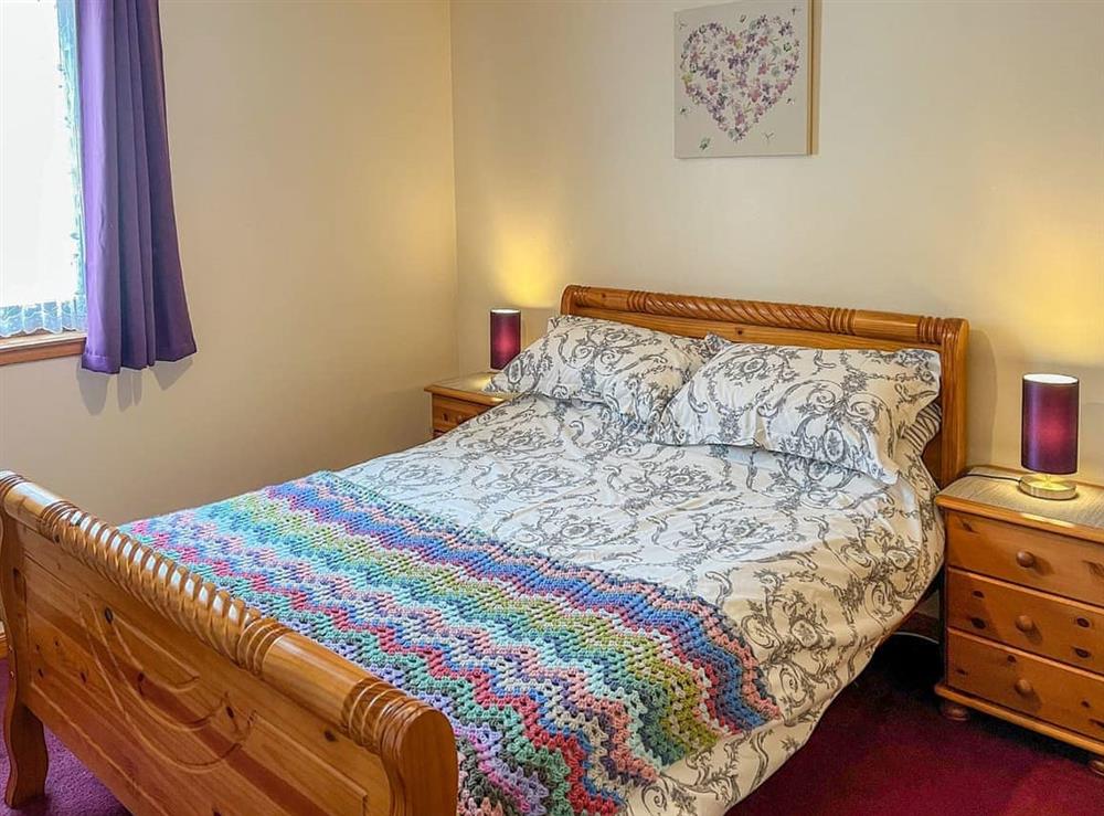 Prettily presented double bedroom at Acorn Cottage in Conon Bridge, Highlands, Ross-Shire