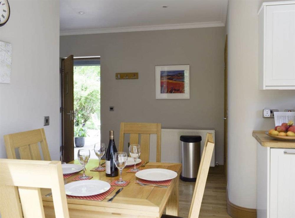 Convenient dining area at Acorn Cottage in Kippen, near Stirling, Stirlingshire., Great Britain