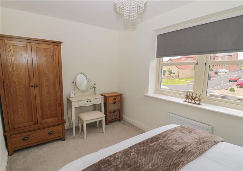 One of the bedrooms at Acorn Cottage, Longframlington